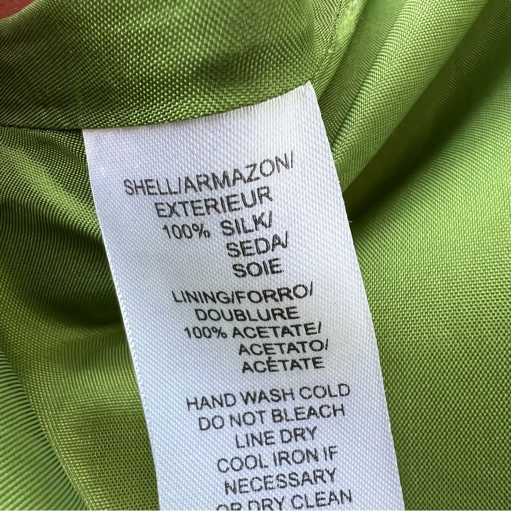 Kensie Silk Striped Flare & Fitted Sleeveless Green Dress Size M - Picture 10 of 12